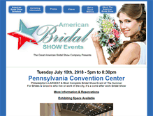 Tablet Screenshot of phillybridalshow.com